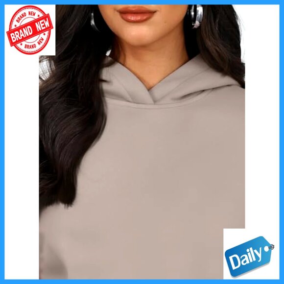 Oversized Hoodie Sweatsuit Set Wide Leg Pants Lounge Travel Activewear - Picture 5 of 6